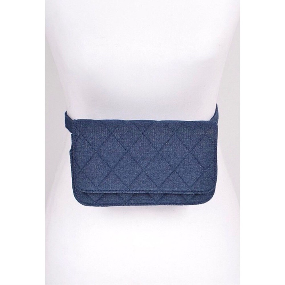 denim fanny pack